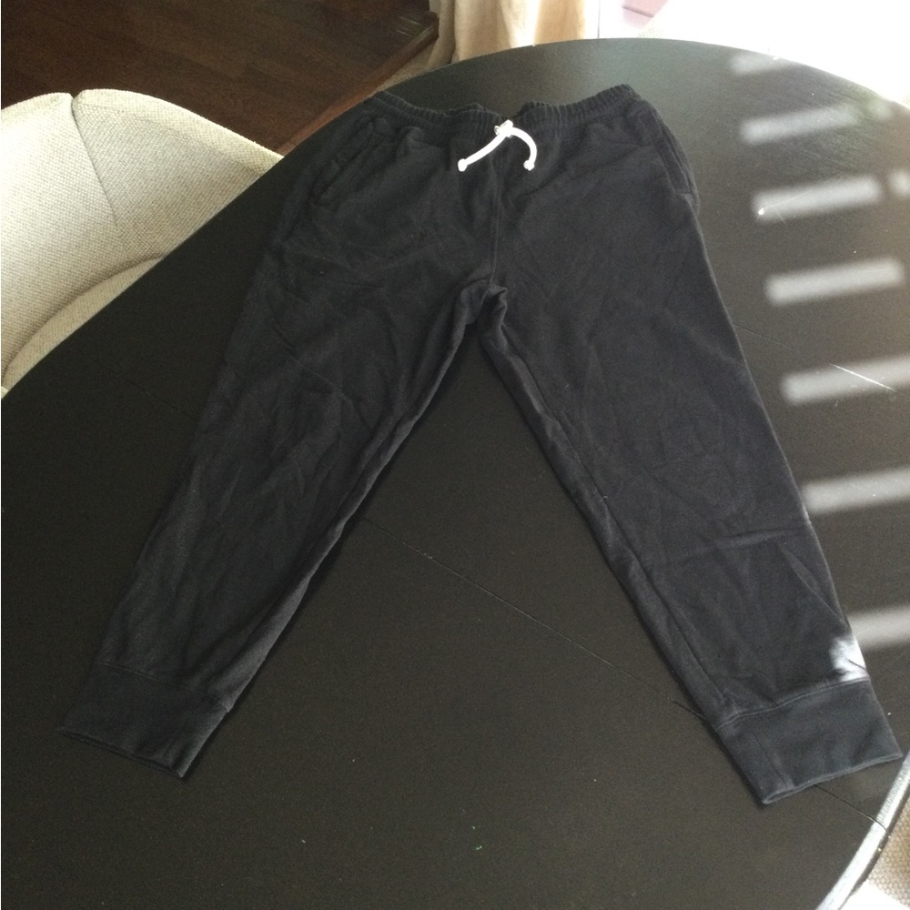 The North Face Black Joggers with White drawstring